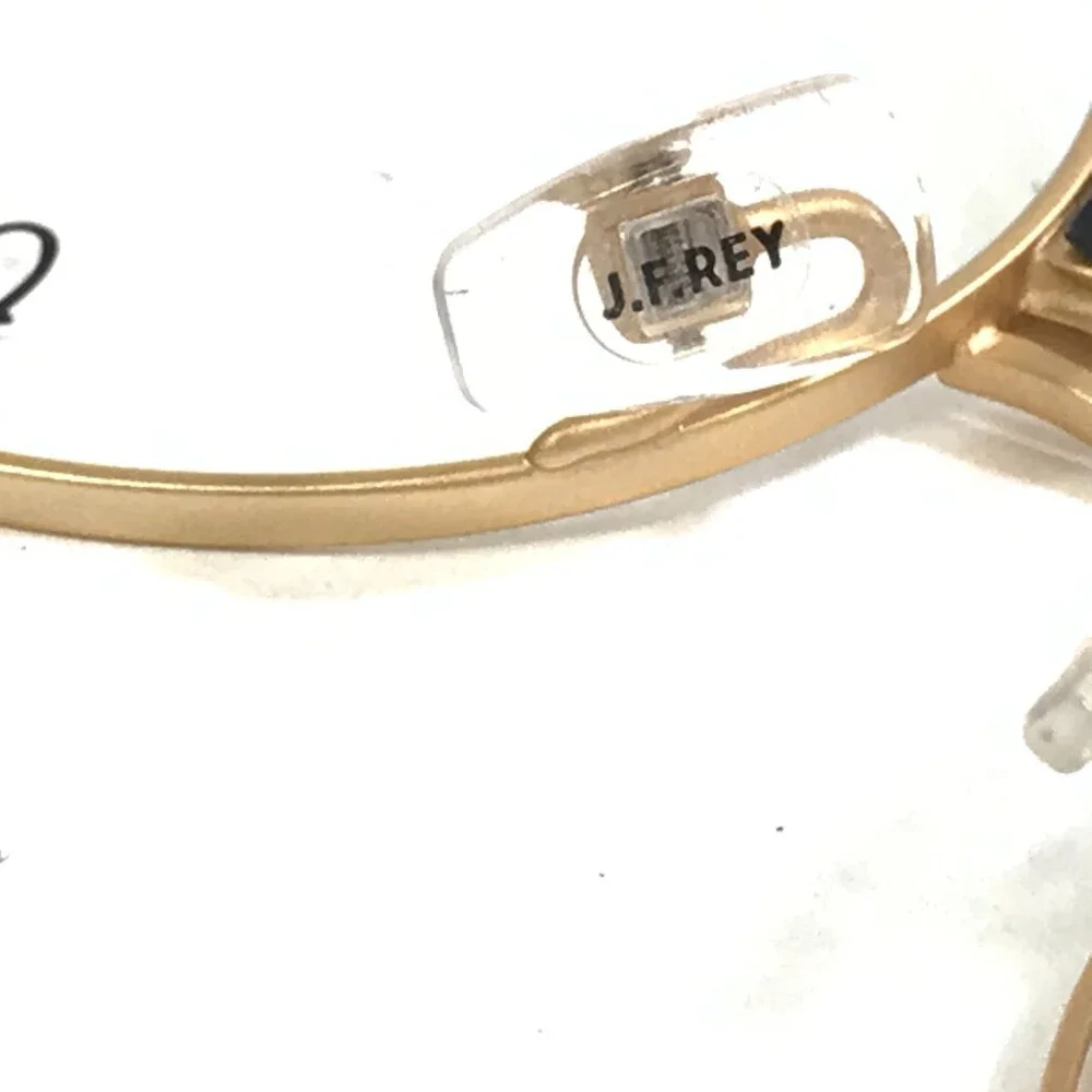 J.F. Rey Petite Eyeglasses Frames PM077 5045 Matte Gold Black Marble 46-18-140